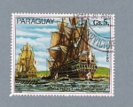 Sellos de America - Paraguay -  Dos Veleros Históricos el 
