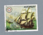 Stamps Paraguay -  Mount Vernon 1976 Primera Fragata de los E.E.U.U.