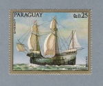 Stamps : America : Paraguay :  Nao Portuguesa