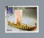 Stamps : America : Paraguay :  Barco Vikingo