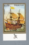 Stamps : America : Paraguay :  Barco Paraguayo