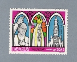 Stamps : America : Paraguay :  Visita del Papa a Fátima