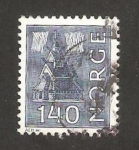 Stamps Norway -  iglesia de madera