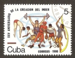 Stamps Cuba -  creación del INDER