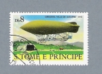 Sellos del Mundo : Africa : S�o_Tom�_and_Pr�ncipe : Dirigivel Ville de Lucerne 1910