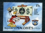 Sellos de Asia - Maldivas -  50 cumpleaños de Donald
