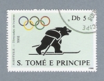 Sellos de Africa - Santo Tom� y Principe -  Albertville Olimpiadas de Invierno 1992