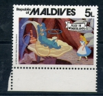 Stamps Maldives -  Alicia en el país de las maravillas