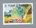 Stamps S�o Tom� and Pr�ncipe -  Serie Trenes