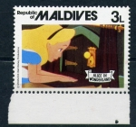 Sellos de Asia - Maldivas -  Alicia en el país de las maravillas