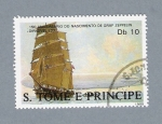 Stamps S�o Tom� and Pr�ncipe -  150 Aniv. Do Nascimiento de Graf Zeppelin Dirigivel l23