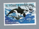 Stamps S�o Tom� and Pr�ncipe -  Orcinus Orca