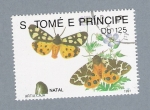Stamps Africa - S�o Tom� and Pr�ncipe -  Mariposas Artia Caja