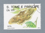 Stamps S�o Tom� and Pr�ncipe -  Mariposas Natal Gran Pavón