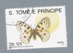 Stamps So Tom and Prncipe -  Mariposas Macaón Papilio Machaón