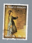 Stamps S�o Tom� and Pr�ncipe -  Virgem Titiziano 500 Aniv. 1989