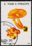 Stamps S�o Tom� and Pr�ncipe -  SETAS:220.032(3)D.990.39-Y.988-M.1186-S.940-Pholiota spectabilis