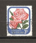 Stamps New Zealand -  Rosas de Nueva Zelanda./ Queen Elizabeth.