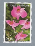 Sellos del Mundo : Africa : Santo_Tom�_y_Principe : Dendrobium Phalaenopsis