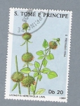 Stamps S�o Tom� and Pr�ncipe -  Leonotis Nepetifolia