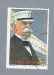 Sellos del Mundo : Africa : S�o_Tom�_and_Pr�ncipe : Retrato del Conde Von Zeppelin 1908