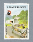 Sellos de Africa - Santo Tom y Principe -  125 Aniv. Da Cruz Vermelha