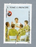 Sellos de Africa - Santo Tom� y Principe -  125 Aniv. Da Cruz Vermelha