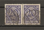 Stamps : Europe : Germany :  Servicio / Con el numero 21 en esquinas inferiores.