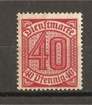 Stamps : Europe : Germany :  Servicio / Sin el numero 21.