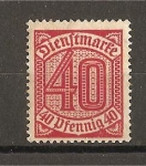 Stamps Germany -  Servicio / Sin el numero 21.