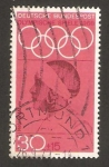 Stamps Germany -  olimpiadas de México, helene mayer, esgrima
