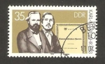 Stamps Germany -  centº de la muerte de karl marx, con engels