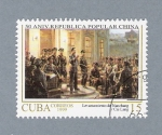 Stamps Cuba -  50 aniv. República popular china (repetido)