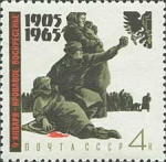 Stamps Russia -  60 ANIVERSARIO DE LA  PRIMERA REVOLUCION RUSA