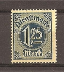 Stamps Germany -  Servicio / Sin numero 21 en las esquinas.