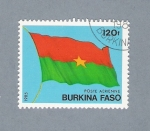 Stamps Burkina Faso -  Bandera