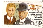 Stamps : America : United_States :  LAWRENCE AND ELMER SPERRY AVIATON PIONNERS