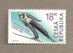 Stamps Czech Republic -  Saltos de ski