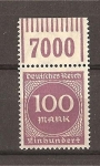 Stamps : Europe : Germany :  Cifras./ Con bandeleta.