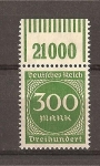 Stamps : Europe : Germany :  Cifras./ Con bandeleta.