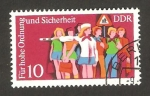 Stamps Germany -  Educación vial, una escolar en servicio de circulación