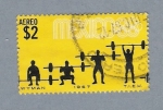 Stamps : America : Mexico :  Halterofilia