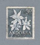 Stamps Andorra -  Narcissus Pseudonarcissus