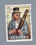 Stamps Andorra -  El cigarro gigante