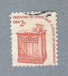 Stamps United States -  Libertad y Democrácia