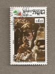 Stamps Cambodia -  Martirio San Pedro
