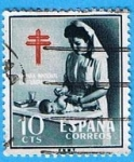 Stamps Spain -  Enfermera Puericutora