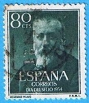 Stamps Spain -  Marcelino Mendez y Pelayo