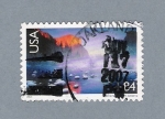 Stamps United States -  Paisaje de California