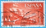 Stamps Spain -  Supercontelacion y nao Santa Maria